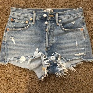 AGOLDE Parker Vintage Cutoff Distressed Shorts